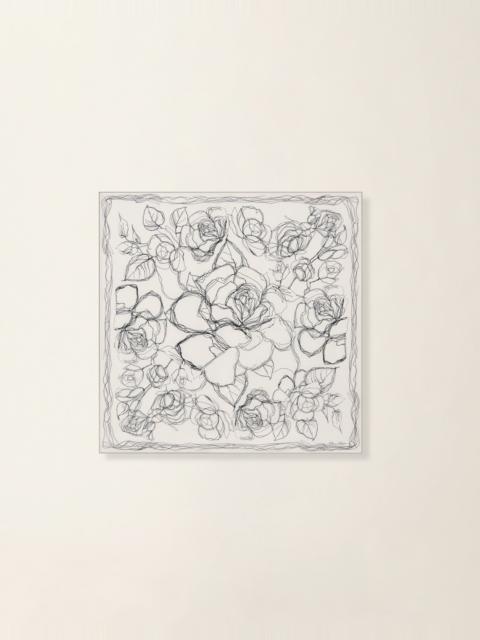 FABIANA FILIPPI Silk twill foulard, white