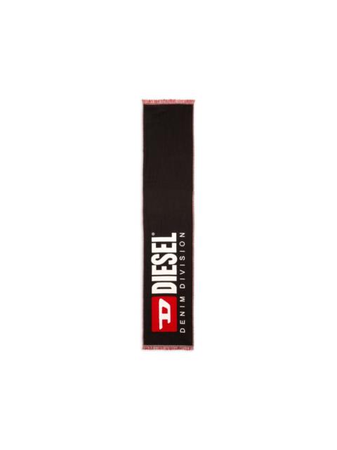 Diesel Biscotto logo jacquard scarf