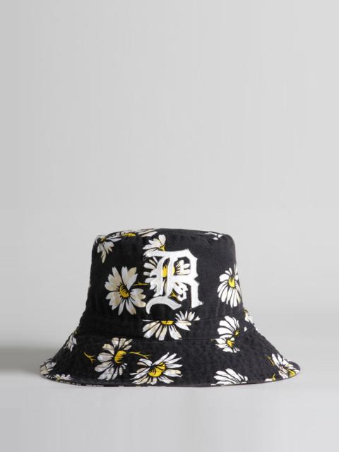 R13 Oversized Bucket Hat - Daisy on Black | R13 Denim Official Site