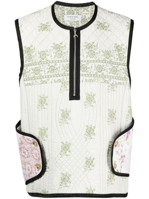 Marine Serre boutis floral-print armor gilet