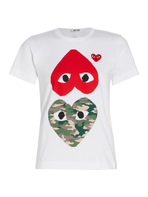 Comme des Garçons PLAY 하트패치 티셔츠