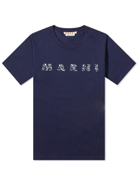 Marni Marni Floral Logo T-Shirt