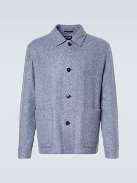 ZEGNA Cashmere and silk overshirt