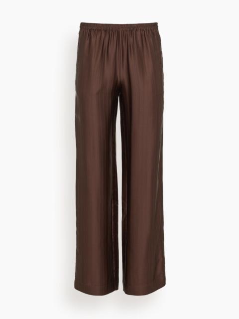 Loulou de Saison Kadala Loose Fit Pants in Dark Brown