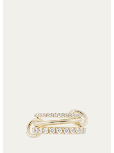 Spinelli Kilcollin Norah Rose 18K Yellow Gold Pink Sapphire Ring
