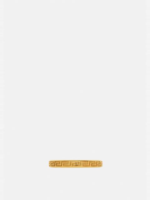 VERSACE Engraved Greek Key Ring