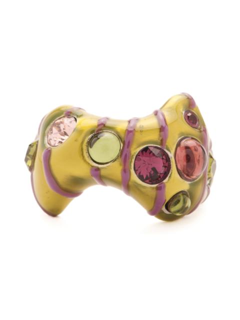 Collina Strada GRAPE STRIPE BAT RING