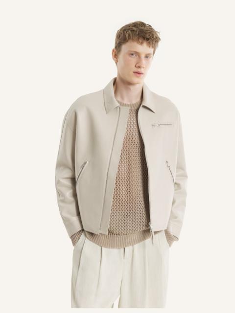 Maison Kitsuné SAVOIR-FAIRE LEATHER JACKET