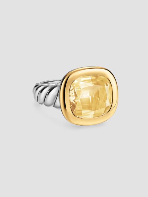 DAVID YURMAN Women's DY Mercer Color Stone Ring in Sterling Silver - Champagne Citrine