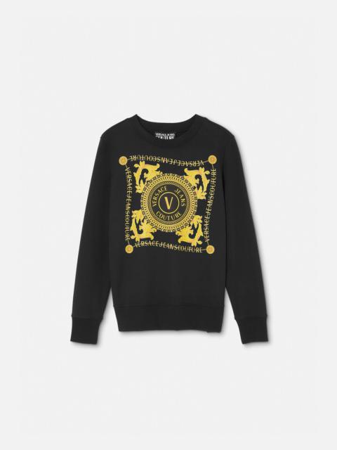 VERSACE JEANS COUTURE V-Emblem Chain Sweatshirt