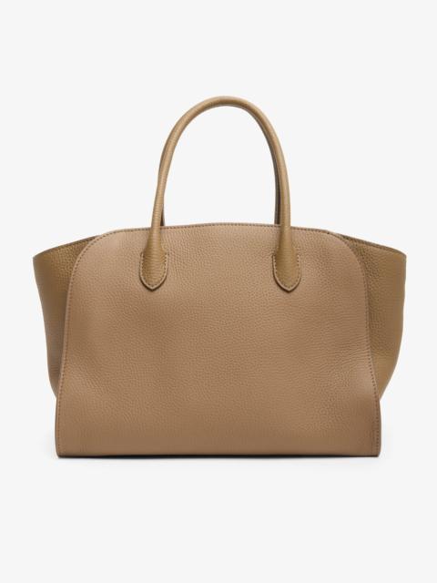 The Row Marlo 12 tan leather bag