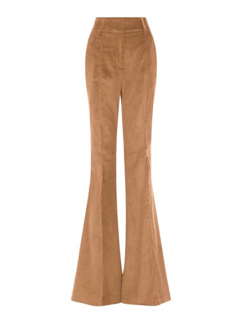 GABRIELA HEARST Ianthe Flare Pant in Camel Sea Island Cotton Corduroy