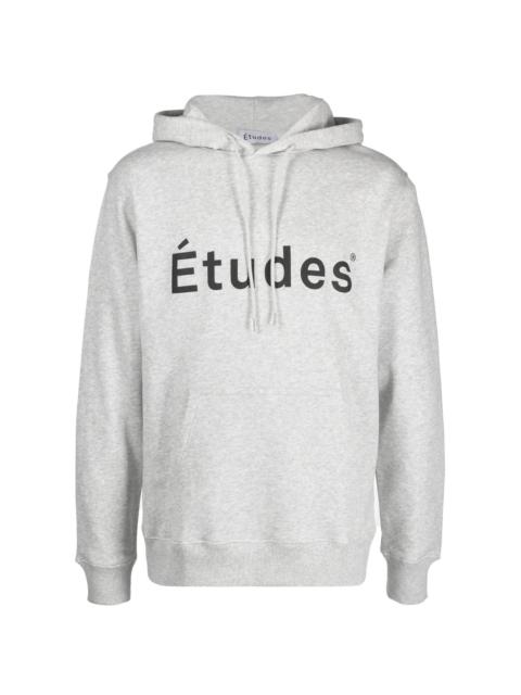 Étude logo-print detail hoodie