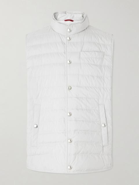 Brunello Cucinelli Quilted Shell Down Gilet