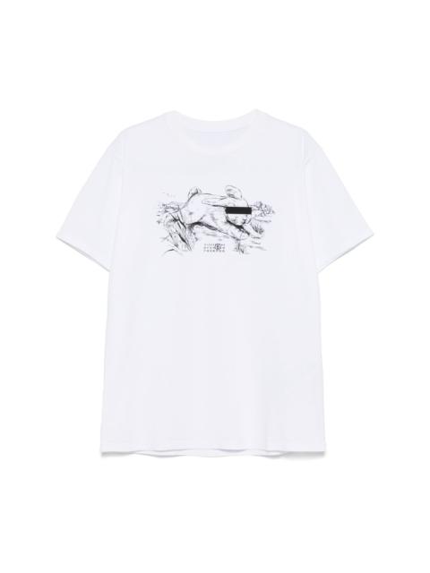 MM6 Maison Margiela illustration-print T-shirt