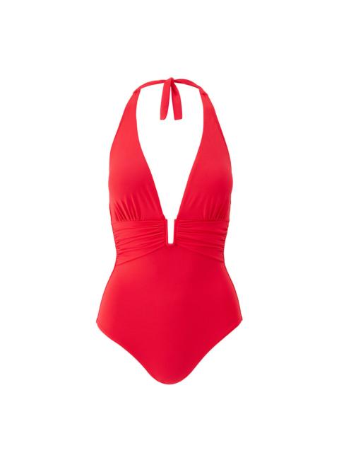 MELISSA ODABASH BALEARIC RED SWIMSUIT