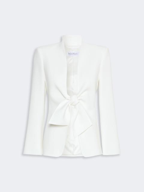 Max Mara PALO Cady jacket with sash detail - WHITE