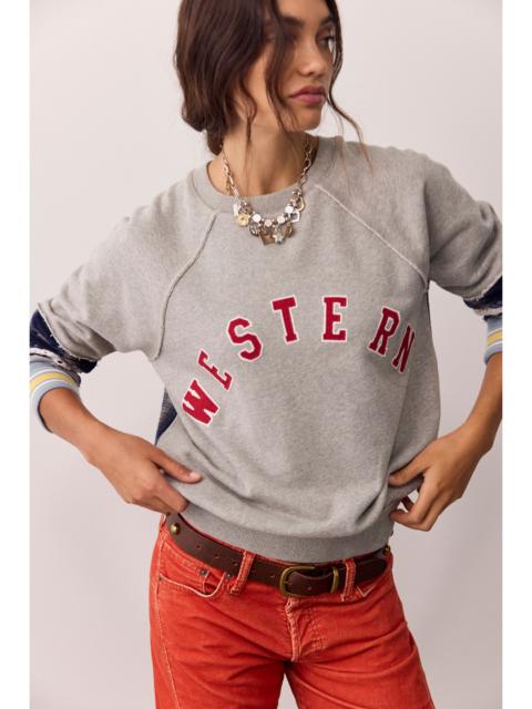 FREE PEOPLE We The Free Western Craft Crew Neck Pullover