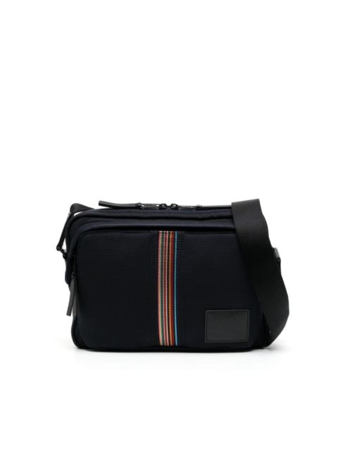 Paul Smith logo-patch panelled messenger bag