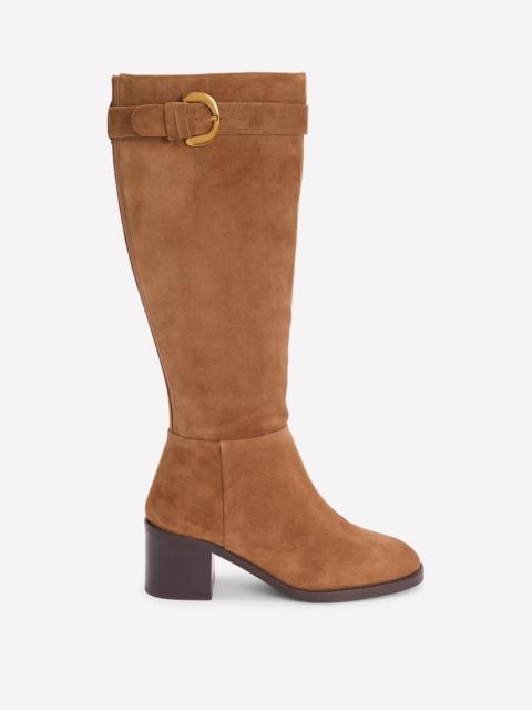 BODEN Buckle Detail Knee Boot-Cognac