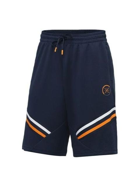 Li-Ning Li-Ning Way Of Wade Logo Basketball Shorts 'Navy Yellow' AAPR001-2