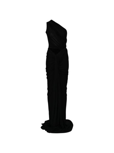 Rick Owens Lilies one-shoulder draped gown