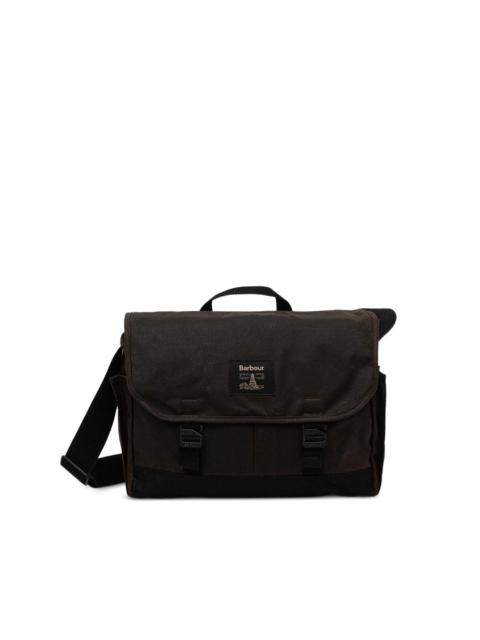 Barbour logo-patch satchel