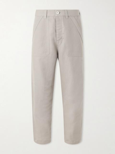 Brunello Cucinelli Straight-Leg Linen and Cotton-Blend Trousers