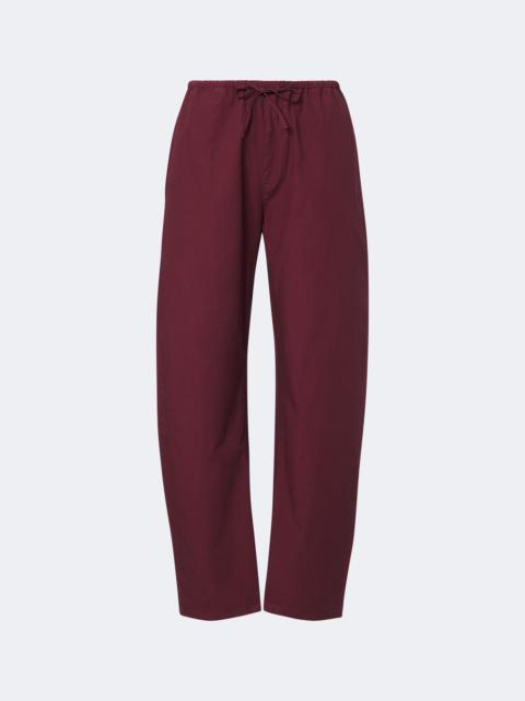 LESET Kyoto cotton wide-leg pants