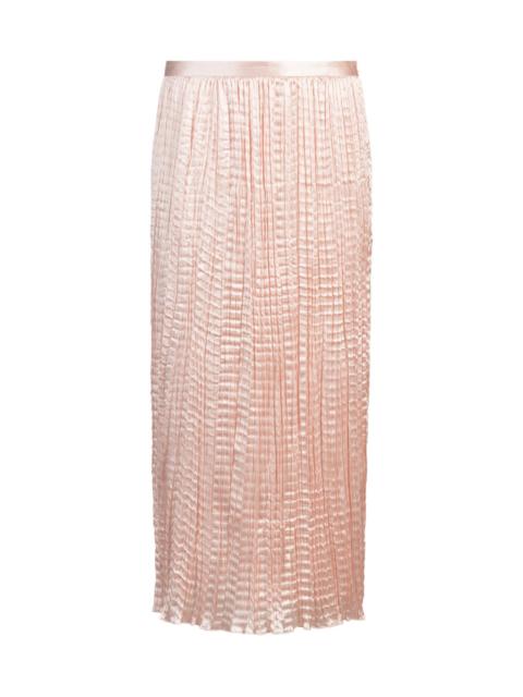 CRINKLE-PLISSÉ SKIRT WITH TONAL WAISTBAND
