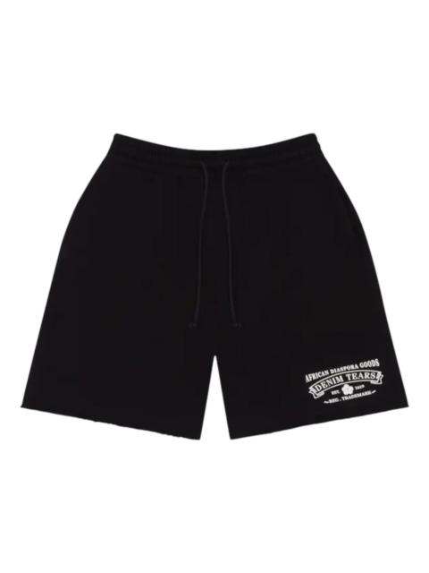 DENIM TEARS Denim Tears ADG Sweat Shorts 'Black' SS25BRS0022