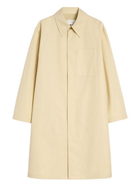Jil Sander patch pocket poplin coat