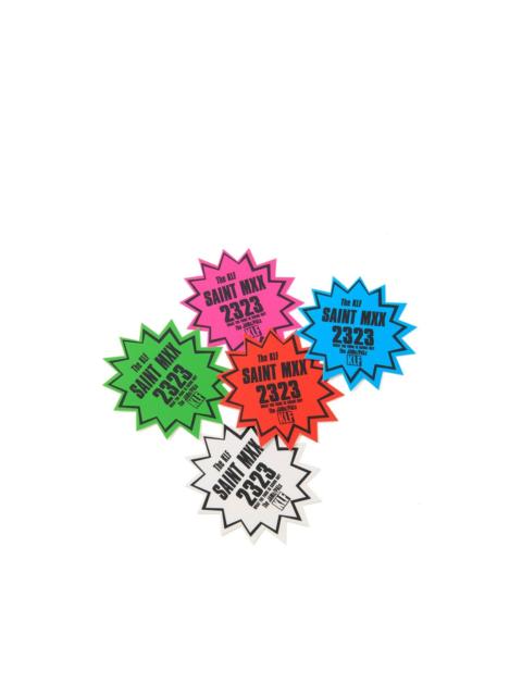 SAINT M×××××× star-shaped sticker pack