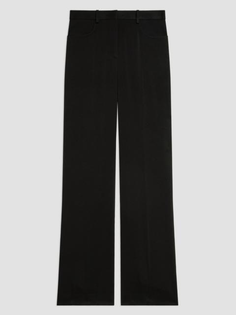 Theory Women's Satin Straight-Leg Pants - Black