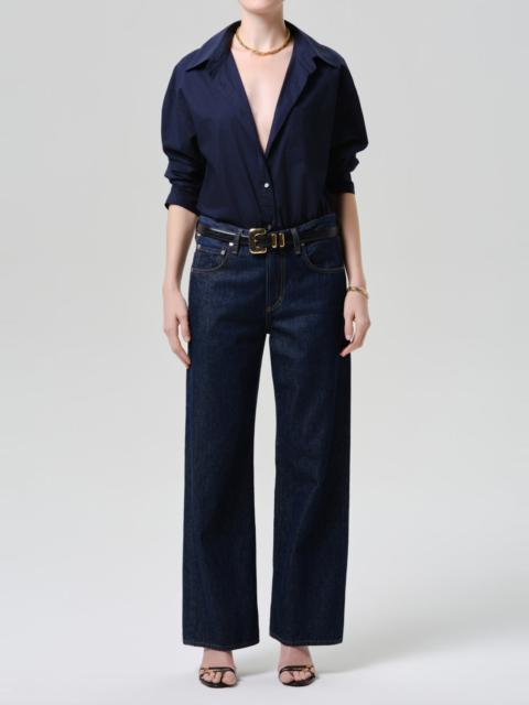 Citizens of Humanity Thea Boyfriend Shirt In Navy