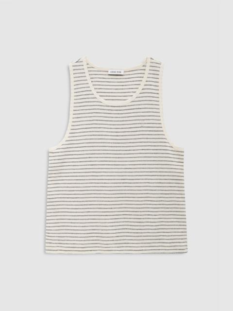 ANINE BING Juliann Tank - Black Stripe