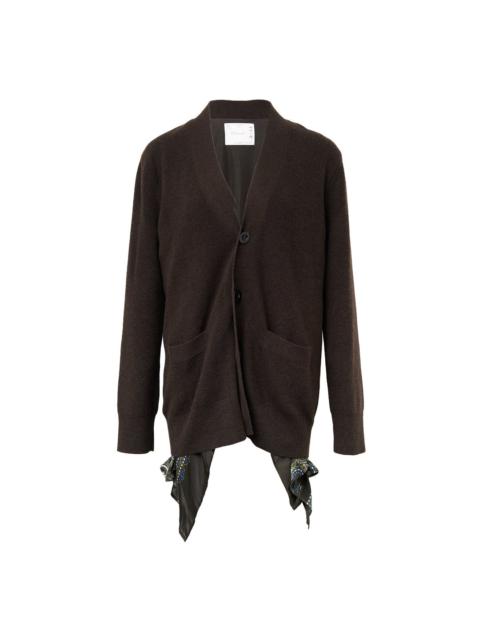 sacai Paisley Print x Wool Knit Cardigan