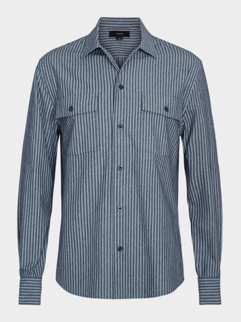 Vince Men's Double Patch Pocket Sport Shirt