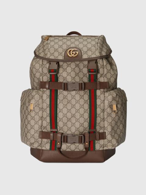 GUCCI GG skateboard backpack with Web