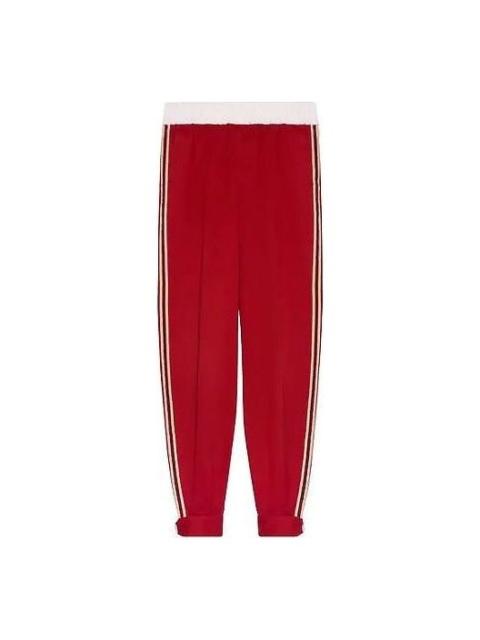 GUCCI Gucci Military Cotton Drill Pant With Buckles 'Red' 653392-ZAGP0-6429