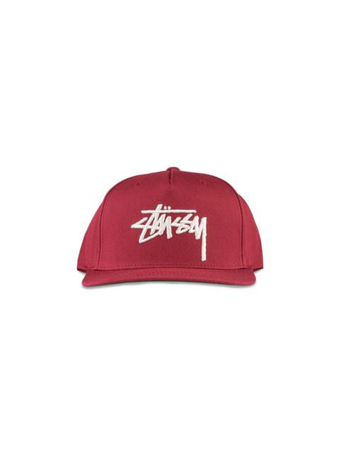 Stussy Big Stock Point Crown Cap 'Berry'