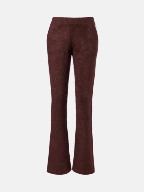 Fluffy Statement wool and cashmere-blend flared pants
