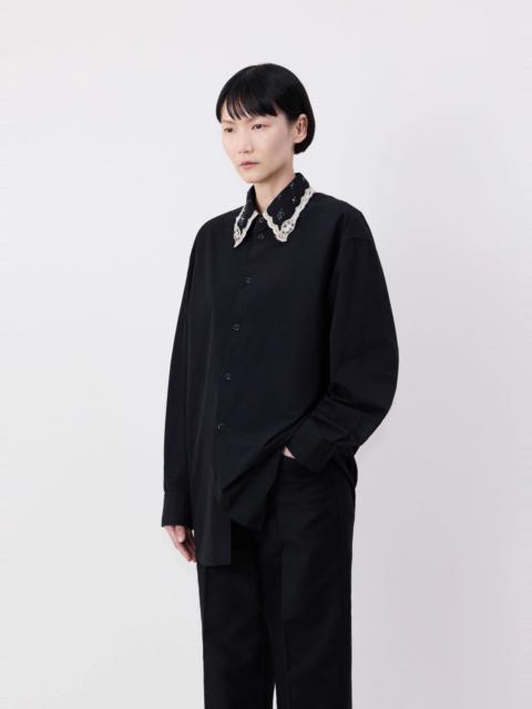 Lemaire SHIRT WITH EMBROIDERED COLLAR