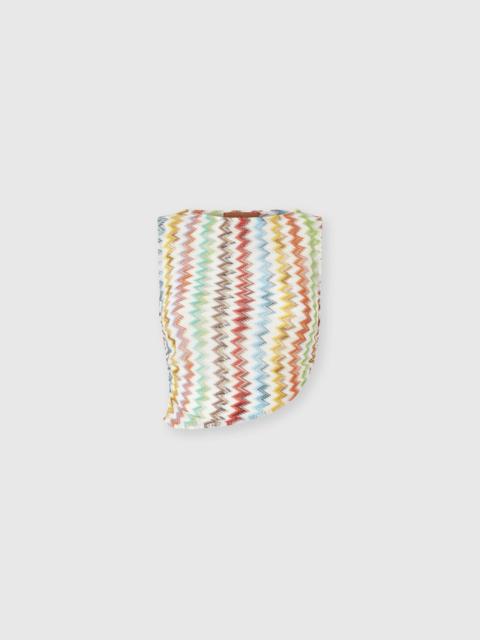 Missoni Crop top in lamé viscose with micro zigzag pattern