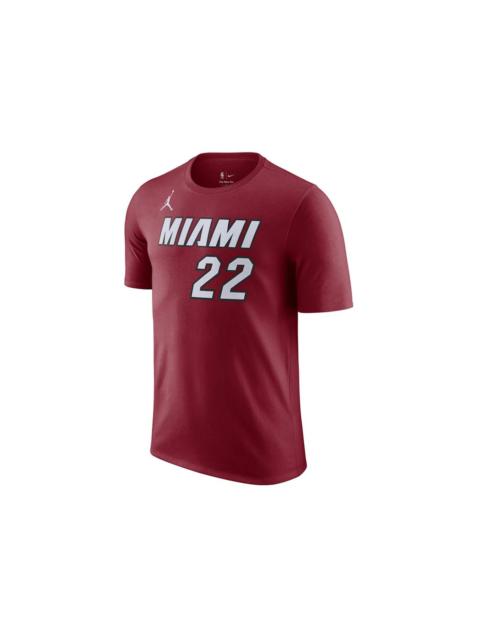 Jordan Jordan NBA Miami Heat Jimmy Butler Statement Edition T-shirt Dark Red/White