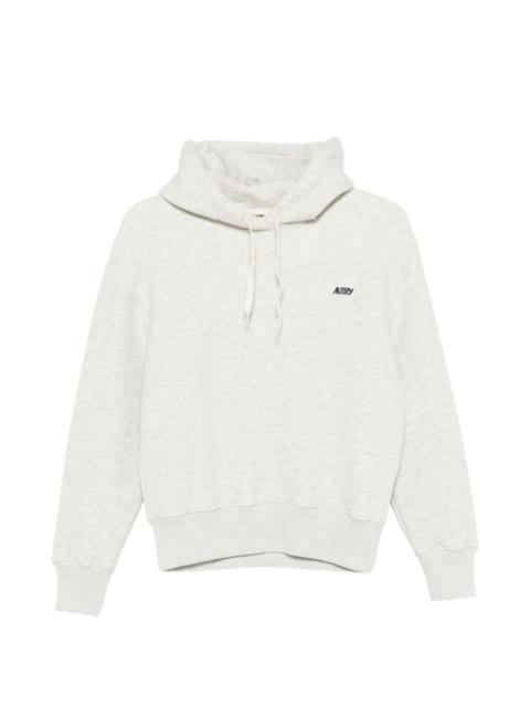 logo-embroidered hoodie