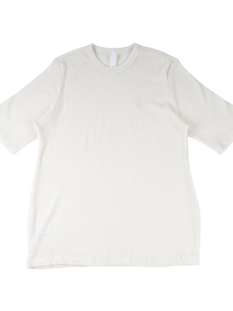 Chrome Hearts Letter Waffle Thermal Short Sleeve Henley Tee "Beige" CHRM1567