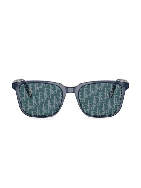Dior Men's DiorTag SU 56MM Geometric Sunglasses - Blue