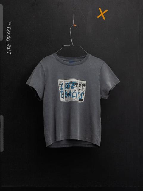 Nudie Jeans Frankie T-Shirt Life Tracks II Antracite