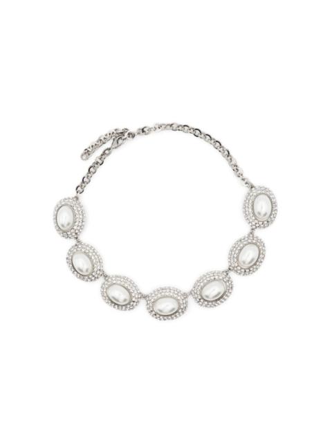 faux-pearl necklace